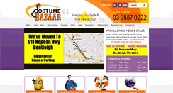 Desktop Screenshot of costumebazaar.com.au